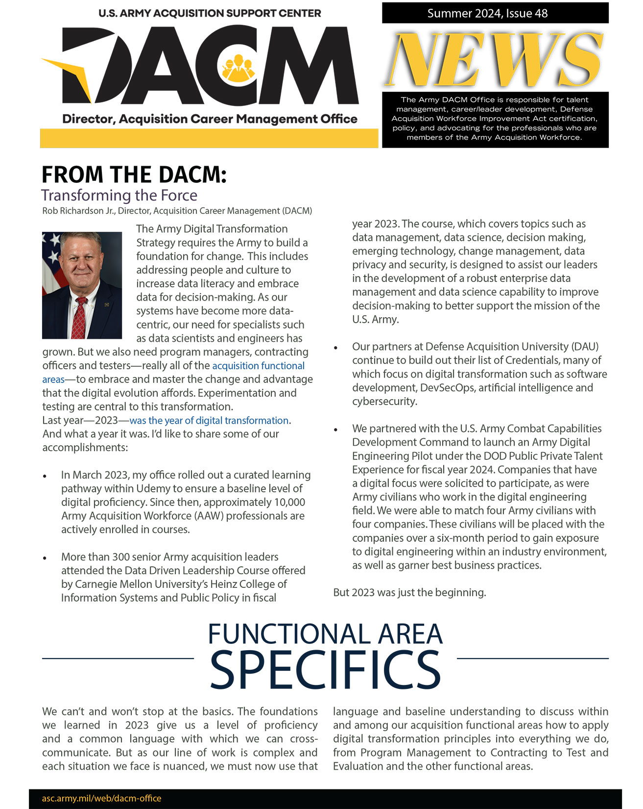 DACM Newsletter Thumbnail Link