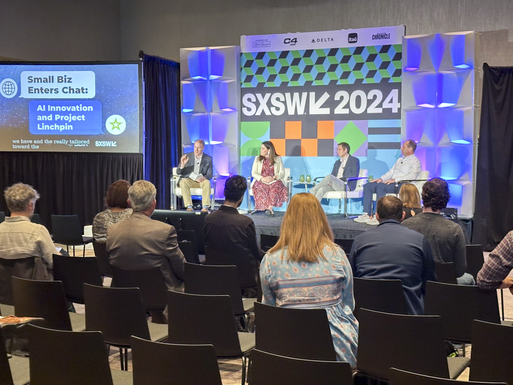 LET’S TALK AISmall businesses have entered the conversation on AI innovation via the xTechScalable AI and xTechScalable AI 2 prize competitions. With the first iteration underway, xTech and Project Linchpin leadership announced xTechScalable AI 2 at the SXSW conference in Austin, Texas in March 2024. 