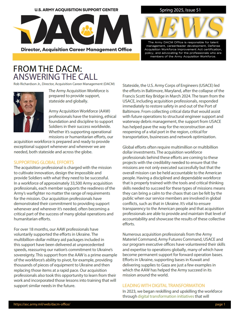 DACM 2025 Winter News