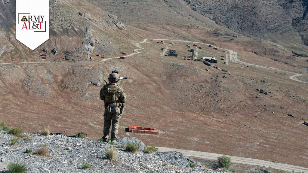 BETTER COMMAND OF THE BATTLEFIELD: A service member from the 19th Special Forces Group (Airborne), Utah National Guard, prepares for Exercise Hydra, May 8, 2025, at the Utah Test and Training Range. With the One World Terrain program, AI can automate tactical adjustments and suggest real-time tactical shifts based on evolving battle conditions. (Photo by Jaycee Baker, 151st Wing Air National Guard)