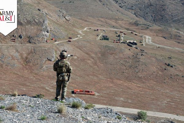 BETTER COMMAND OF THE BATTLEFIELD: A service member from the 19th Special Forces Group (Airborne), Utah National Guard, prepares for Exercise Hydra, May 8, 2025, at the Utah Test and Training Range. With the One World Terrain program, AI can automate tactical adjustments and suggest real-time tactical shifts based on evolving battle conditions. (Photo by Jaycee Baker, 151st Wing Air National Guard)