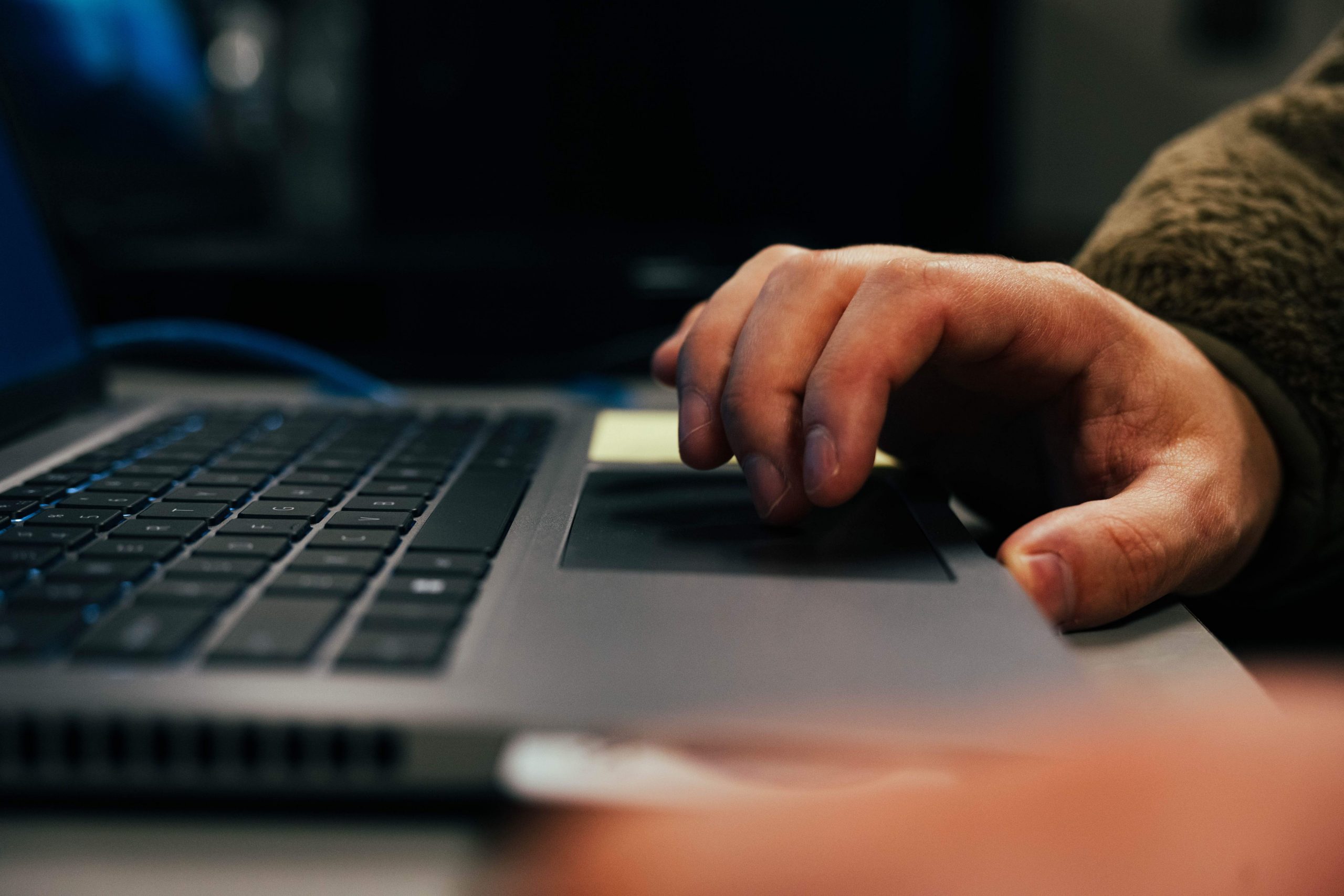 TECH-FOCUSED: Work is increasingly completed using computers and digital apps, as demonstrated by Staff Sgt. Andrew Schede, 105th Communications Squadron cyber systems operations, in the communications building at Stewart Air National Guard Base, New York, on March 6, 2025. (Photo by Senior Airman Sarah Post, 105th Airlift Wing)