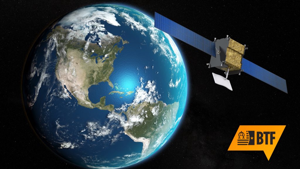 A representative image of DSCS III, an example of a Defense Satellite Communications System that falls within the WSOMS, the support of which will transfer from CECOM SEC to the U.S. Space Force once the transition plan is signed. It provides secure communication services to the DoW and its allies. (Image by FoxPictures, Shutterstock)