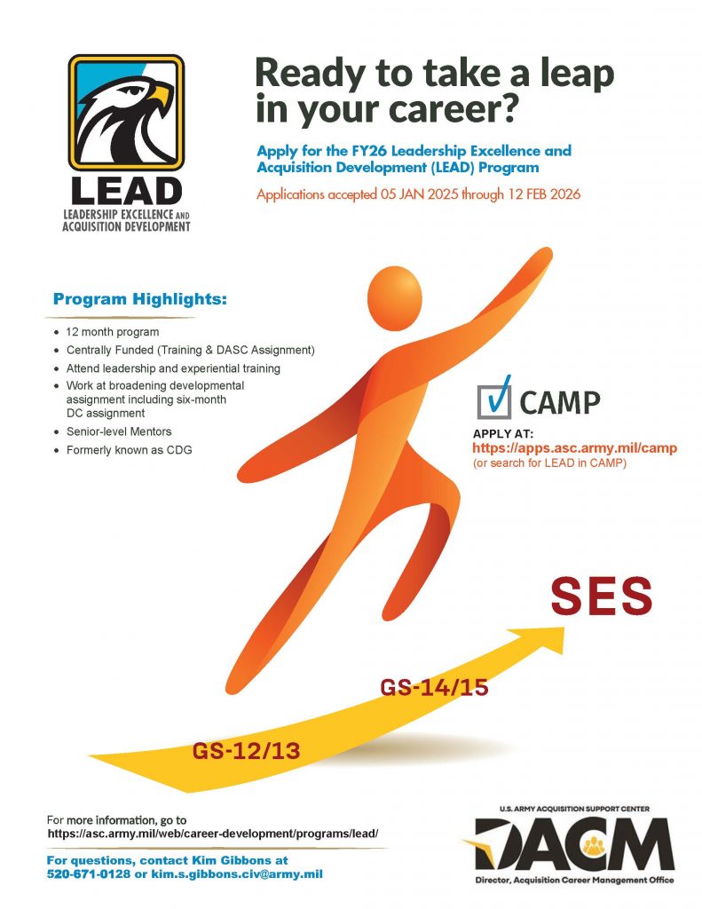 DACM "Ready to take a Leap in your career" LEAD Flyer