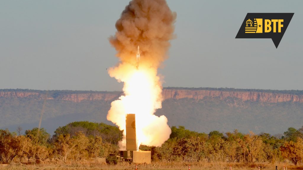 Picture of weapon firing.