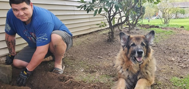 Picture of Rider and his dog